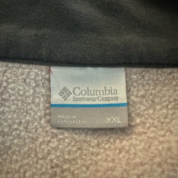 Columbia Men's Maroon 1/4 Zip Pullover Top Shearling Lined, Size XXL - Picture 5 of 8